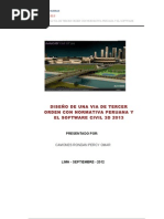 DISEÑO DE VIA CON CIVIL 3D 2013