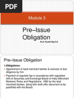 Pre Issue Management 