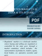 Regulated Markets in India &amp; Its Future