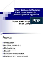 Output Decision To Maximize Profit Under Monopoly