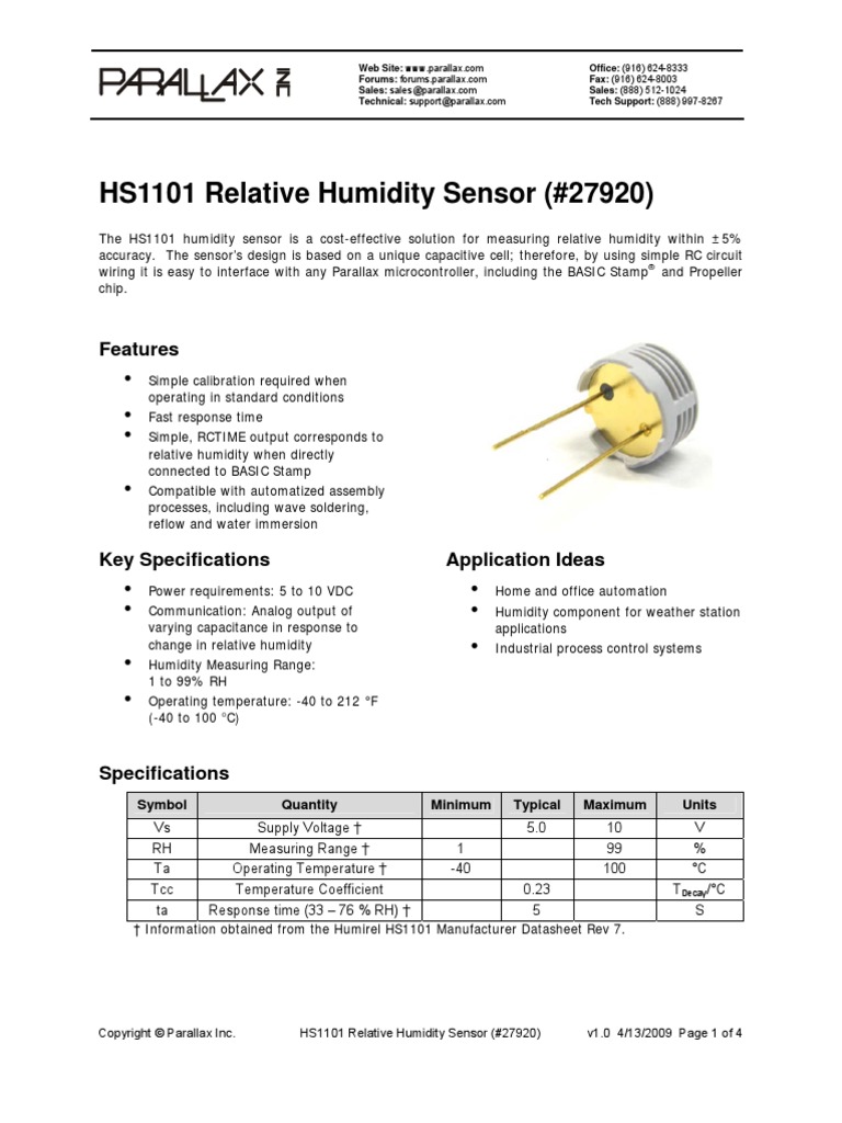 HS1101 v1.0 | PDF