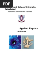 Download Applied Physics Lab Manual by arehanliaqat8125 SN106242168 doc pdf