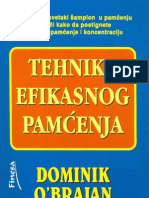 Dominik O'Brajan - Tehnike Efikasnog Pamcenja