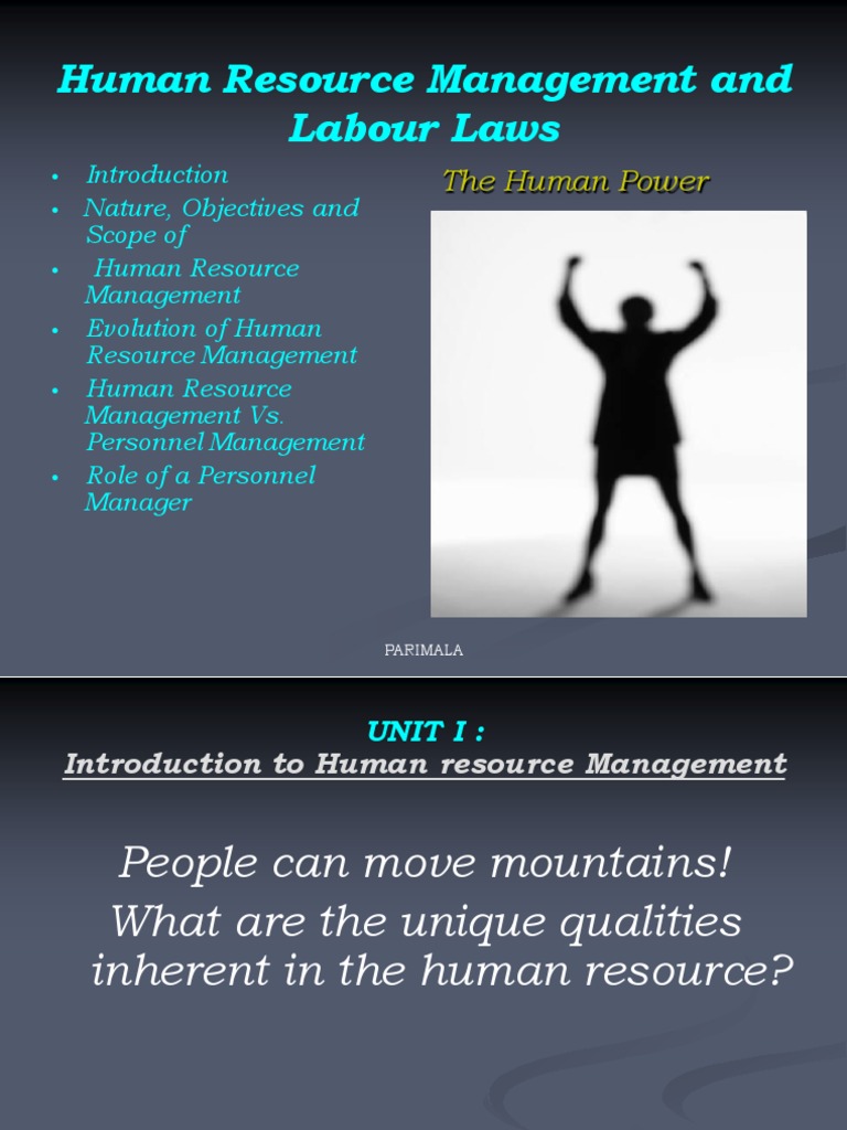 Hrm And Labour Laws Human Resources Human Resource Management