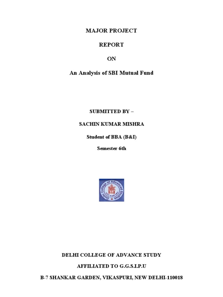 Sbi Mutual Fund | PDF | Investing | Organizational Structure