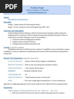 Hardeep Singh Resume