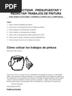 Cotizacion de Mano de Obra