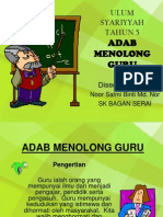 Adab Menolong Guru