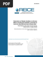 Baquero y Otros - Variaciones Del Régimen Académico en Escuelas Medias Con Población Vulnerable