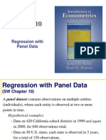 Panel Data Regression Chap 10