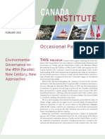 Environmental Governance On The 49th Parallel: New Century, New Approaches
