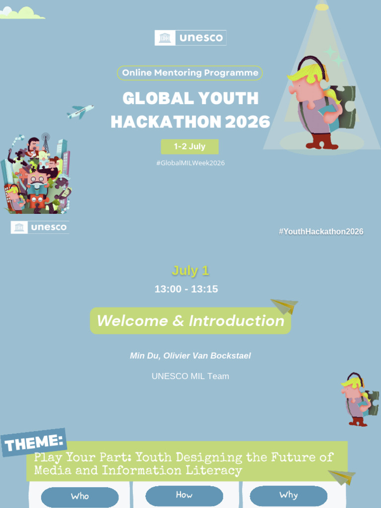UNESCO Presentation - Youth Hackathon 2026 | PDF | Unesco | Information