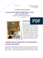 The Italian Memorandum - July 2012 Report