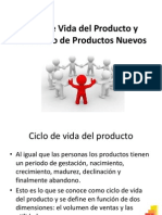 Ciclo de Vida Del Producto y Desarrollo de Nuevos Productos Clase 1