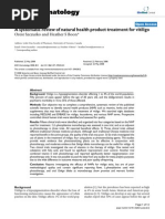 Download A Systematic Review of Natural Health Product Treatment for Vitiligo by dermRounds Dermatology Network SN10630039 doc pdf