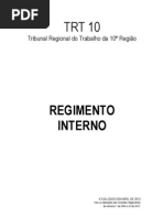Regimento Interno - TRT 10 - 2012