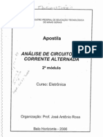 Apostila Circuitos Corrente Alternada CEFET MG Eletronica 2o Mod 2006