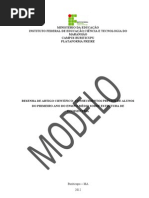 Resenha de Artigo Sobre Estrut de Ecossistemas 