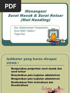 Menangani Surat Masuk Dan Surat Keluar