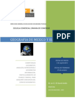 Plan de Trabajo, Secuencia Didáctica Geo 2012-2013