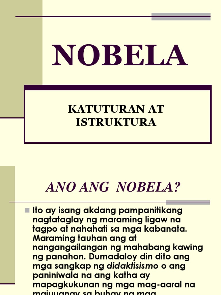 PWRPT Nobela | PDF