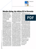 Večer o Okrogli Mizi "Gre EU Po Poti Jugoslavije?" - 19.9.2012