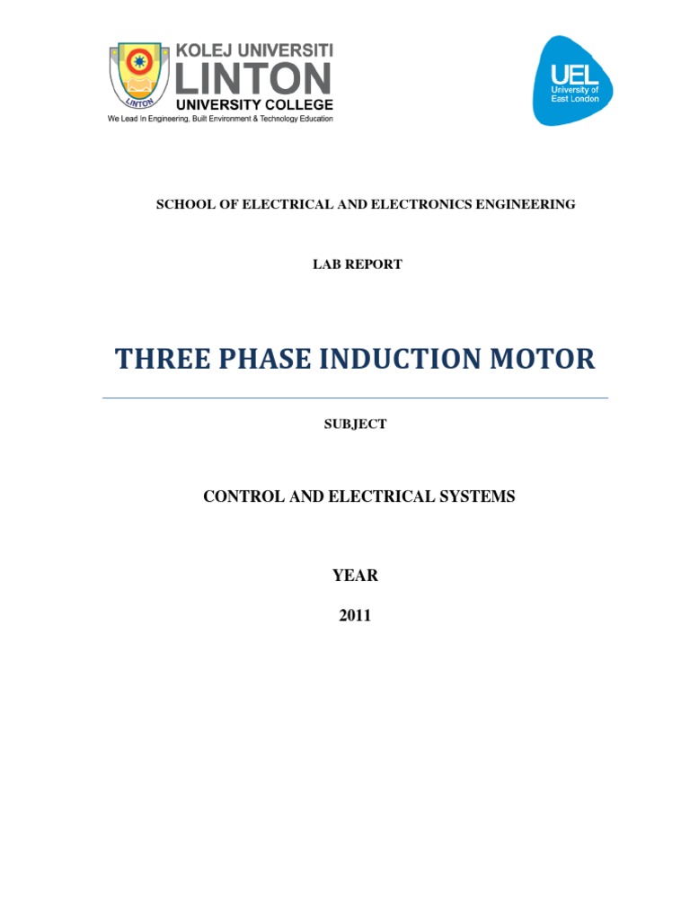Study of Characteristics of Three Phase Induction Motor | PDF