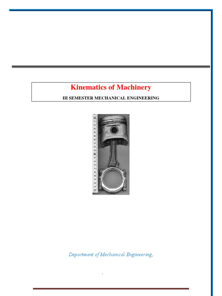 KM | PDF | Machines | Kinematics