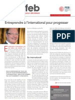 Entreprendre à l’international pour progresser, Infor FEB 28, 20 septembre 2012