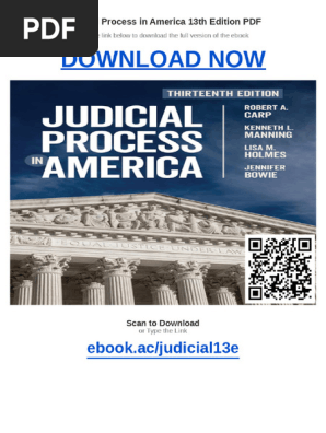 Judicial Process in America 13th Edition PDF | PDF | Judge