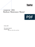 Z60t Thinkpad Hardware Maintenance Manual
