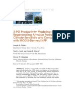 3 PG Produc. Modeling of Regenerating Amazon Forest