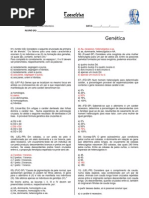 Exercícios de Genética