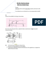 Machine Design Model Paper