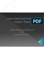 Lean Manufacturing and Kaizen Theory Powerpoint