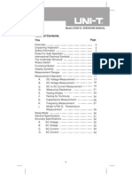 Title: Model Ut60F/G: Operating Manual