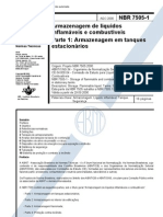 NBR 7505-1 - Armazenagem de Produtos Inflamßveis e CombustÝveis - Armazenagem em Tanques Estacionßrios