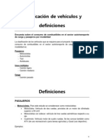 Clasificación vehículos transporte carga pasajeros