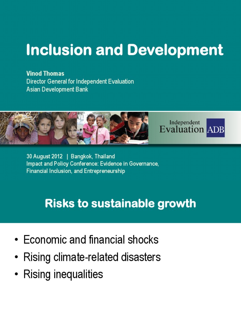 Day 1 - 0 - DG Thomas Presentation  PDF  Microfinance  Entrepreneurship