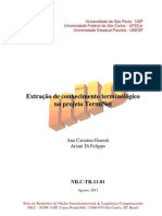 Extração de Conhecimento Terminológico No Projeto TermiNet