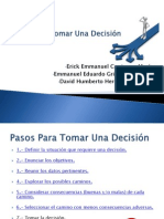 Pasos para Tomar Una Decisión