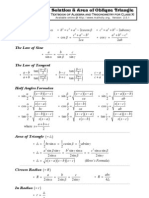 FSC Area Triangle Formulas