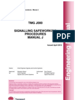 Signalling Safeworking Procedures - Manual J