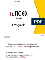 Yandex Türkiye Bir Yaşında