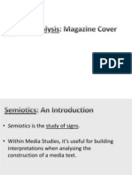 Semiotic Analysis - Magazine Cover