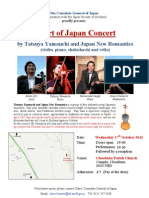 Heart of Japan Closeburn Concert Flyer