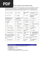 Emojis | PDF | Notation | Symbols