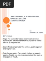 5.job Analysis, Job Evaluation, Wages &amp Salary Administration - by Sibanand S. Tripathy