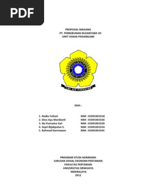 Contoh Proposal Magang Mahasiswa Manajemen Sdm Penggambar