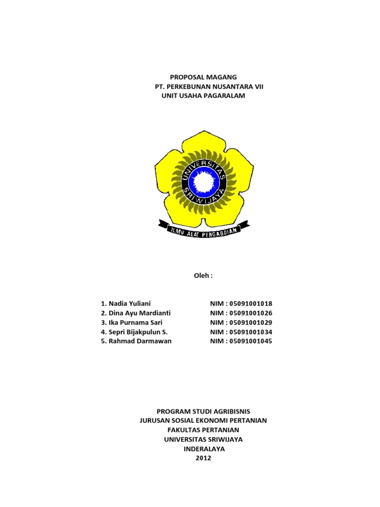 Contoh Laporan Pkl Pertanian Agribisnis Seputar Laporan